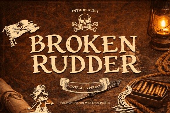 Broken Rudder: A Typeface with Authentic Nautical Character