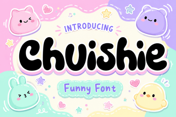 Chuishie: A Playful Bubble Font for Joyful Branding