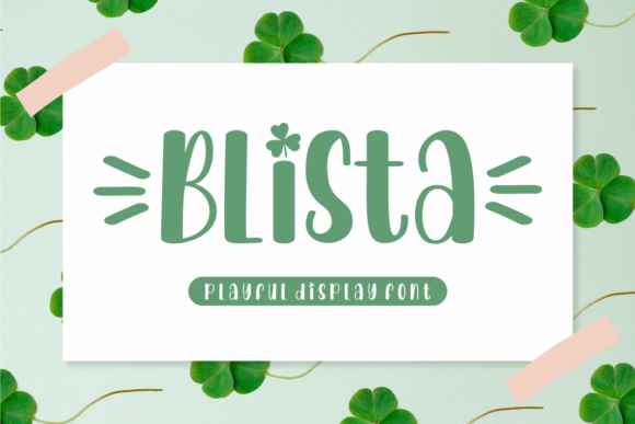 Discover Blista: A Playful Font for Romantic Designs