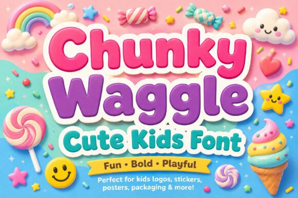 Discover Chunky Waggle: A Typeface for Playful Branding