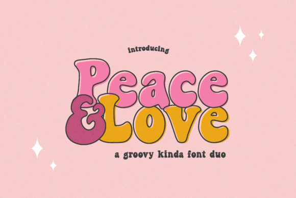 Discover the Playful Vibe of the Peace and Love Typeface