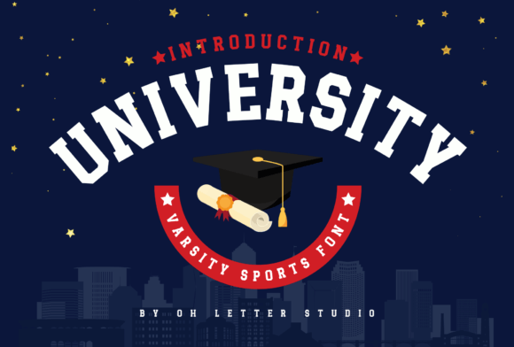 University: The Authentic Sports Display Font for Dynamic Designs